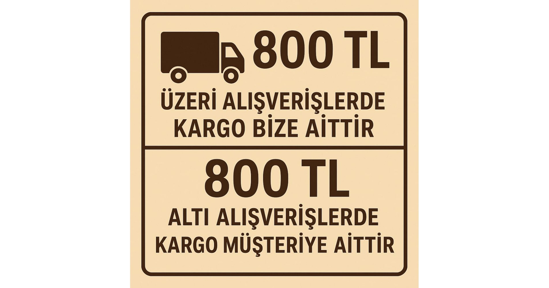 800 tl kargo