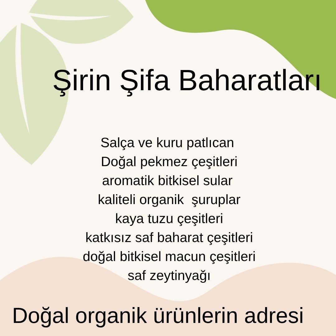 Şirin Şifa Baharatları ve Doğal Ürünler